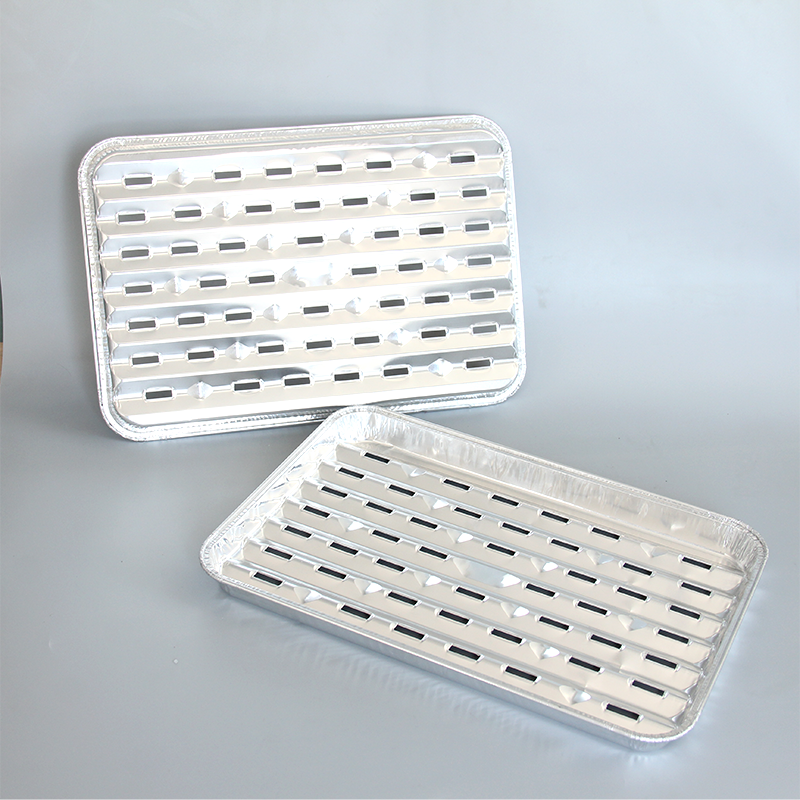 ถาดบาร์บีคิวเป็นรูปสี่เหลี่ยมผืนผ้า IK340